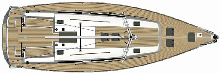 Dufour 450 GL - Deck Layout