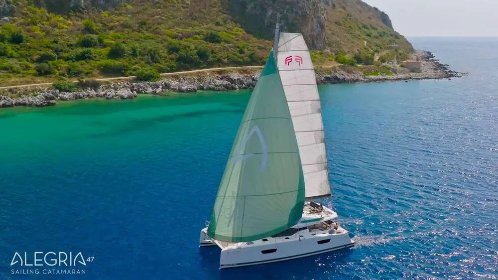 Alegria | Fountaine Pajot Saona 47 | 4-Cabin Luxury Catamaran | Greece Charter | Booktheboat 