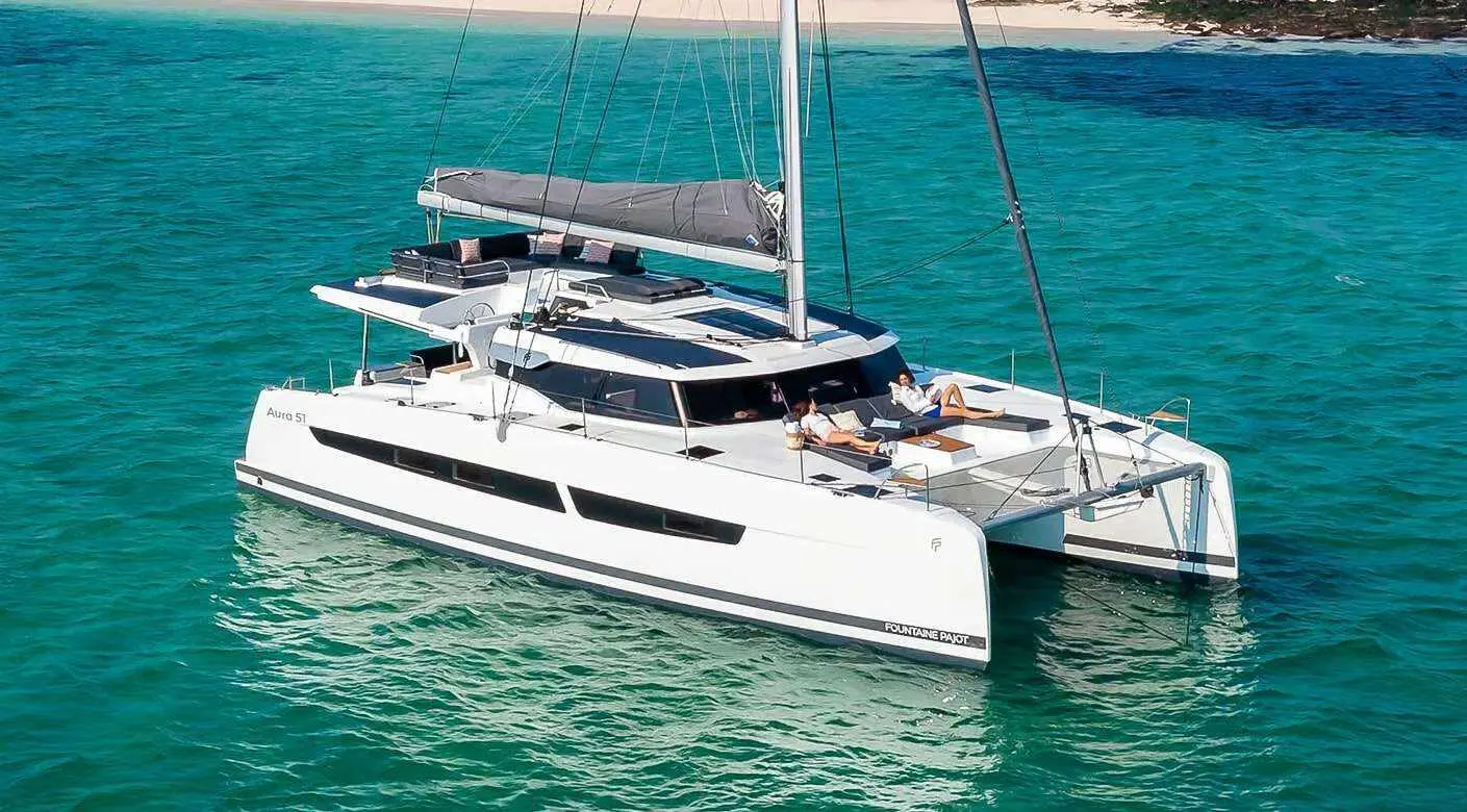 Kebisiks | Fountaine Pajot Aura 51 | 5-Cabin Luxury Catamaran | Athens Charter | Booktheboat 