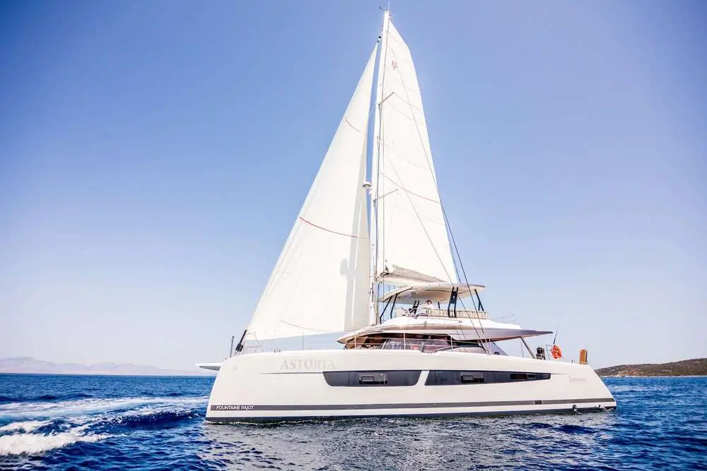 Astoria | Fountaine Pajot Samana 59 | 5-Cabin Luxury Catamaran | Athens Charter | Booktheboat 