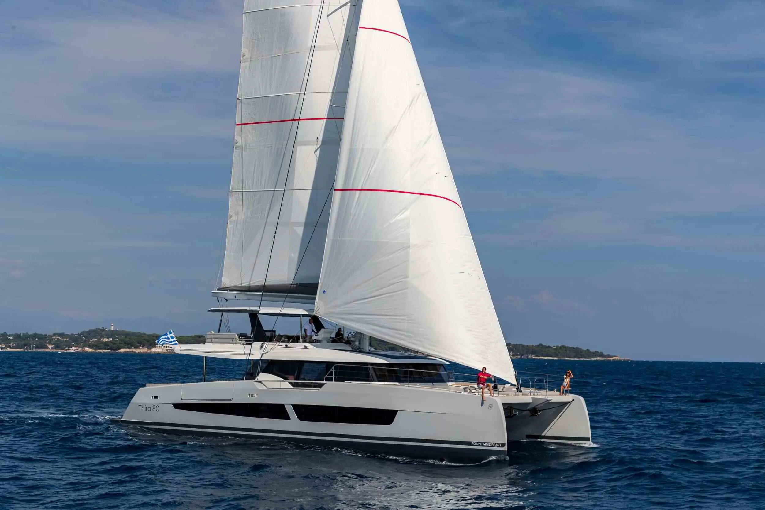 Serenissima III | Fountaine Pajot Thira 80 | 5-Cabin Luxury Catamaran | Athens Charter | Booktheboat 
