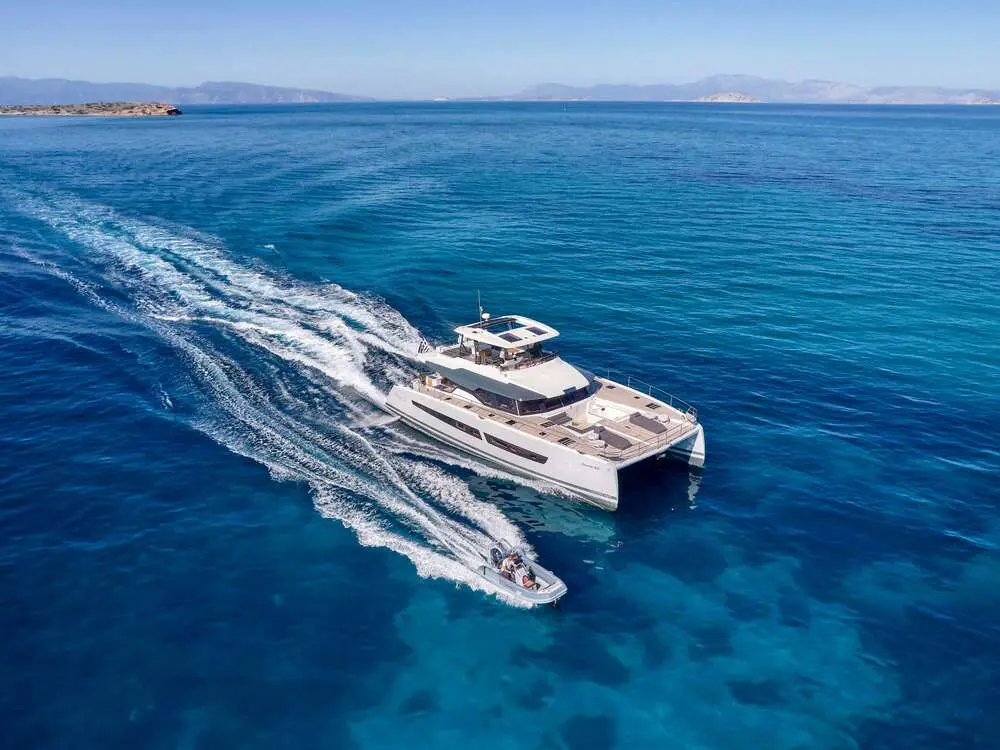ChristAl MiO | Fountaine Pajot 67 | 5-Cabin Luxury Power Catamaran | Greece Charter | Booktheboat 